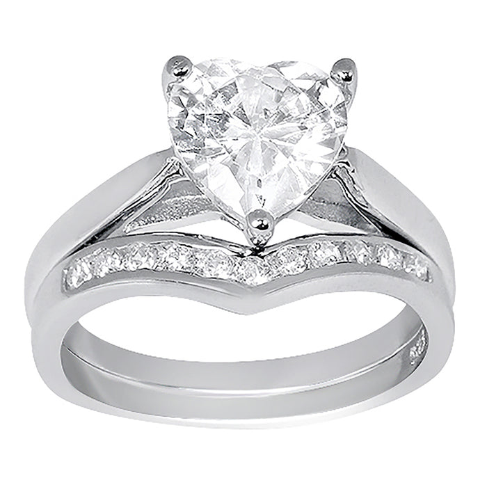 CZ Wedding Ring Set