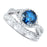 CZ Wedding Engagement Ring Set