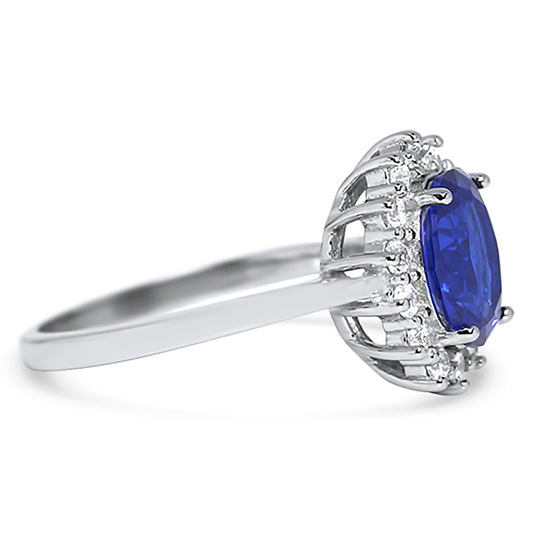 Alternate view of cZ Halo Engagement Ring | Style 2278