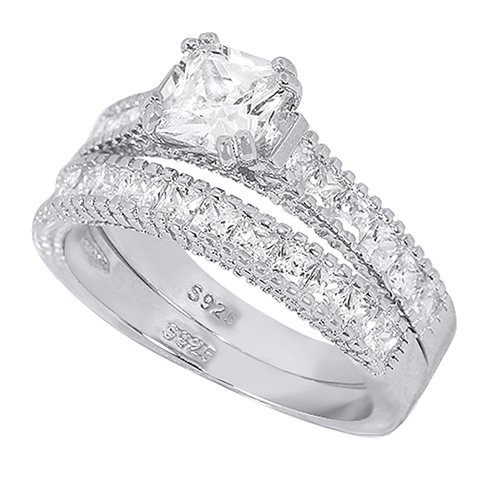 Cubic Zirconia Wedding Set
