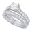 Cubic Zirconia Wedding Set
