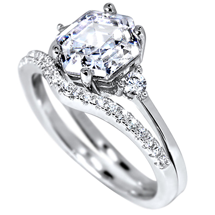 Cubic Zirconia Wedding Set