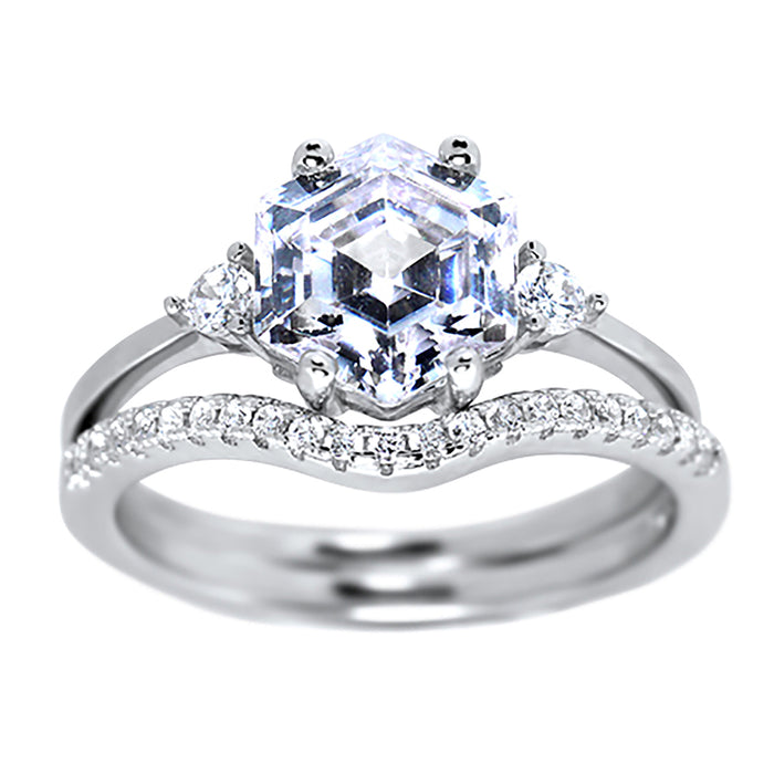 Wedding & Engagement Ring Set