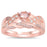 Sterling Silver CZ bridal ring set