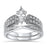 LaRaso & Co Silver His Hers Wedding Ring Set TRIO Matching Rings for Him Her Sizes 10/10