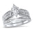 LaRaso & Co Silver His Hers Wedding Ring Set TRIO Matching Rings for Him Her Sizes 10/10