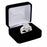 Art Deco Halo Setting Bridal Wedding Engagement Ring Set Sterling Silver for Women