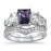 CZ Wedding Engagement Ring Set for Women