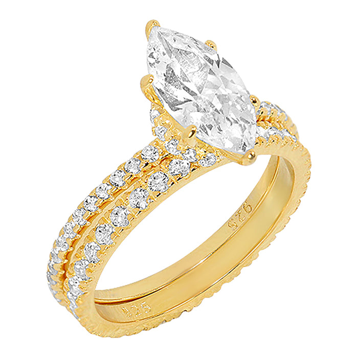 Cubic Zirconia Wedding Set