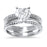 CZ Wedding Engagement Ring Set for Women