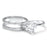 CZ Wedding Engagement Ring Set for Women