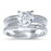 CZ Wedding Engagement Ring Set for Women