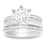 CZ Wedding Engagement Ring Set for Women