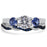 LaRaso & Co Silver His Hers Wedding Ring Set TRIO Matching Rings for Him Her Sizes 10/15