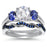 LaRaso & Co Silver His Hers Wedding Ring Set TRIO Matching Rings for Him Her Sizes 10/15