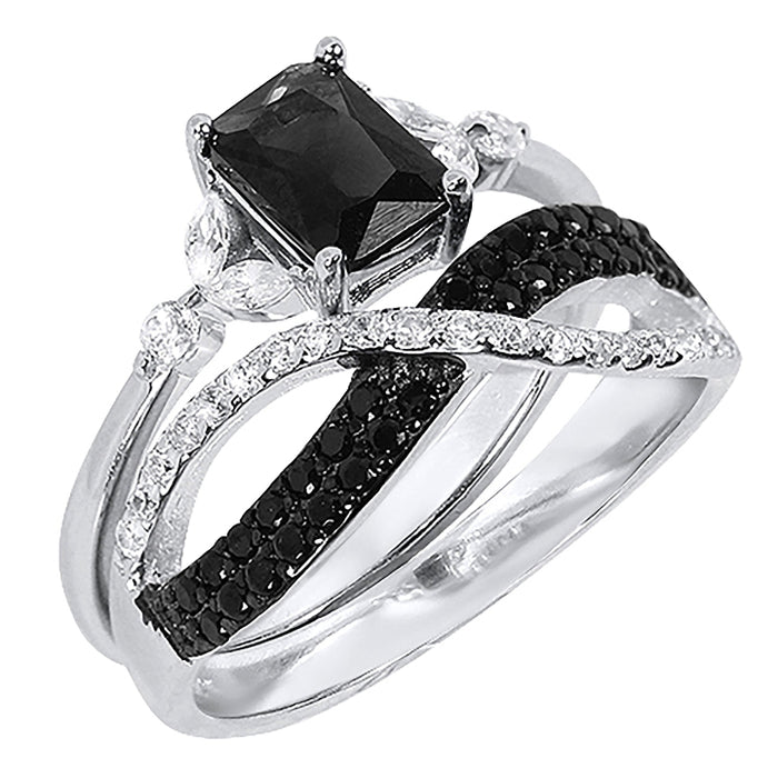 elegant wedding engagement ring set