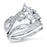 Marquise Cut Sterling Silver Vintage CZ Wedding Engagement Ring Set for Women