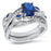 LaRaso & Co His and Her Wedding Ring Set Thin Blue Line Couples Rings