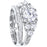 CZ Wedding Engagement Ring Set for Women