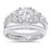 CZ Wedding Engagement Ring Set for Women