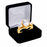 LaRaso & Co 3 CT Pear Cut White CZ 14K Gold Plated Silver Wedding Engagement Ring Set