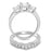 CZ Wedding Engagement Ring Set for Women