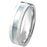 His and Her Sterling Silver Black Titanium Wedding Rings Set