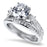 CZ Wedding Engagement Ring Set for Women