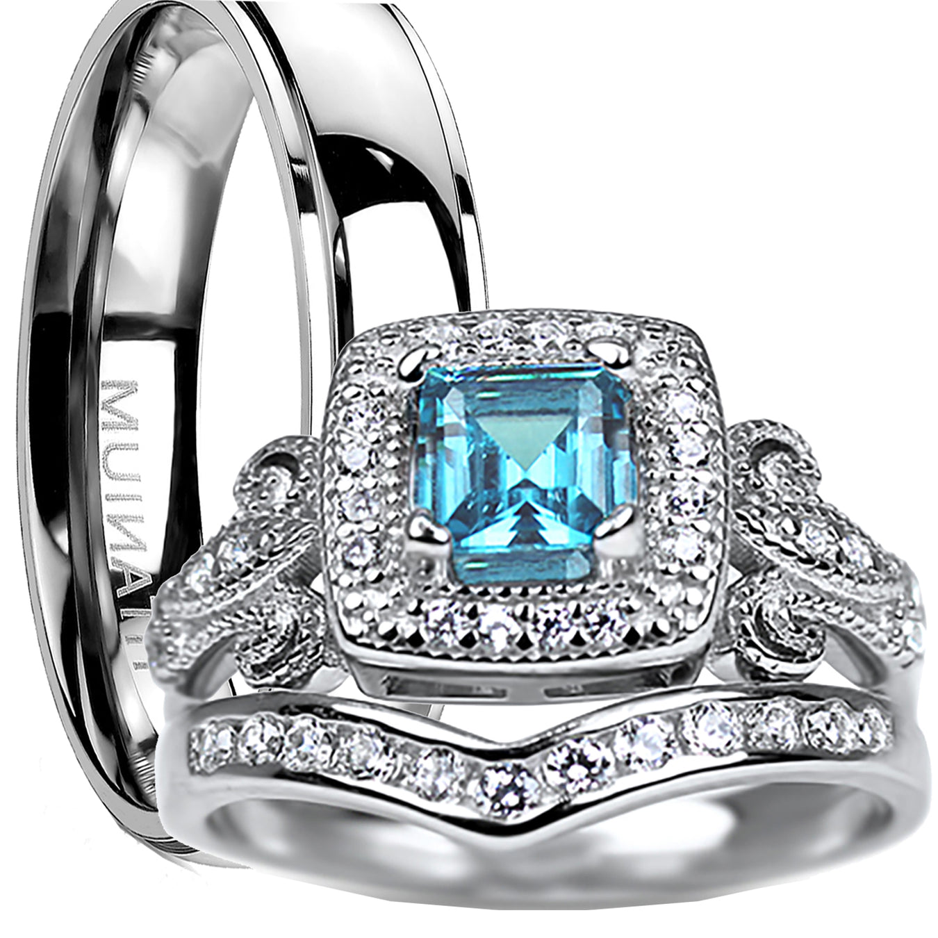 Princess Cut CZ Rings
