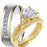 His and Hers Wedding Engagement Couples Ring Set