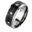 LaRaso & Co His Her Wedding Ring Set Red Black Couples Rings for Women Men Size