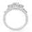 Sterling Silver CZ Wedding Engagement Ring Set