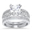 Princess Cut CZ Wedding Ring Sets