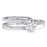 Solitaire CZ Wedding Engagement Ring Set