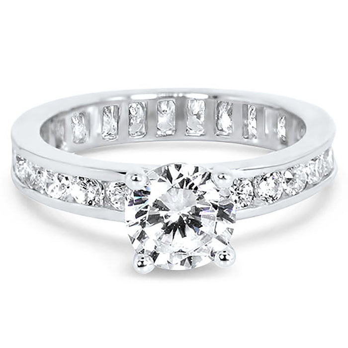 1.25 Carat Round Solitaire CZ Engagement Ring for Women
