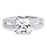 1.25 Carat Princess Cut Solitaire CZ Engagement Ring for Women