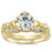 His Her Gold Plated Silver Wedding Engagement Ring Set