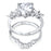 CZ Wedding Engagement Ring Set for Women