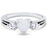 LaRaso & Co 1 Carat Heart Cut Opal Black Wedding Engagement Ring Set for Women Size 10