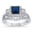 CZ Wedding Engagement Ring Set for Women