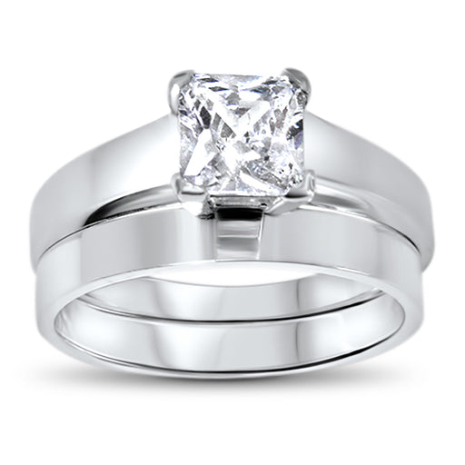 CZ Wedding Engagement Ring Set for Women