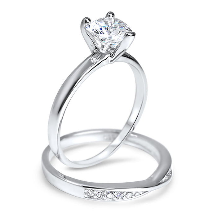 Heart Cut Bridal Ring Set for Women